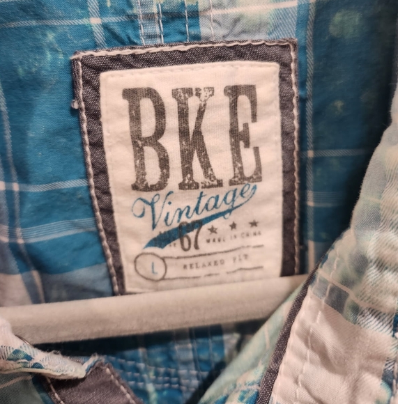 BKE LONG SLEEVE PARK BOTTOM DOWN SHIRT SIZE LARGE - Picture 5 of 5